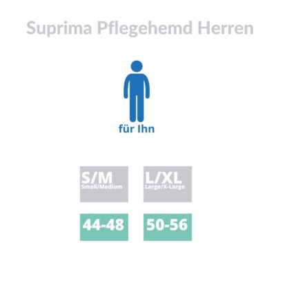 Suprima Pflegehemd Herren Größe