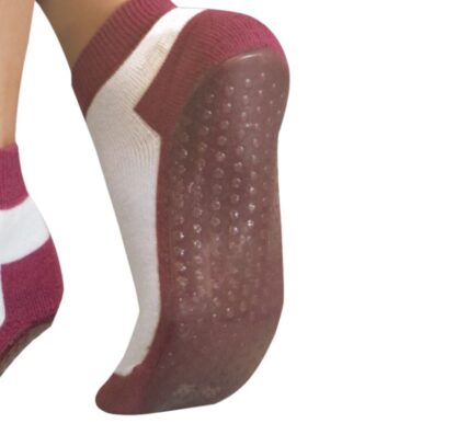 Anti-rutsch-Socken-Sohle-bordeaux