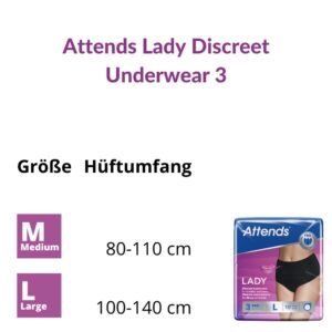 Attends Lady Discreet Underwear 3 Größe